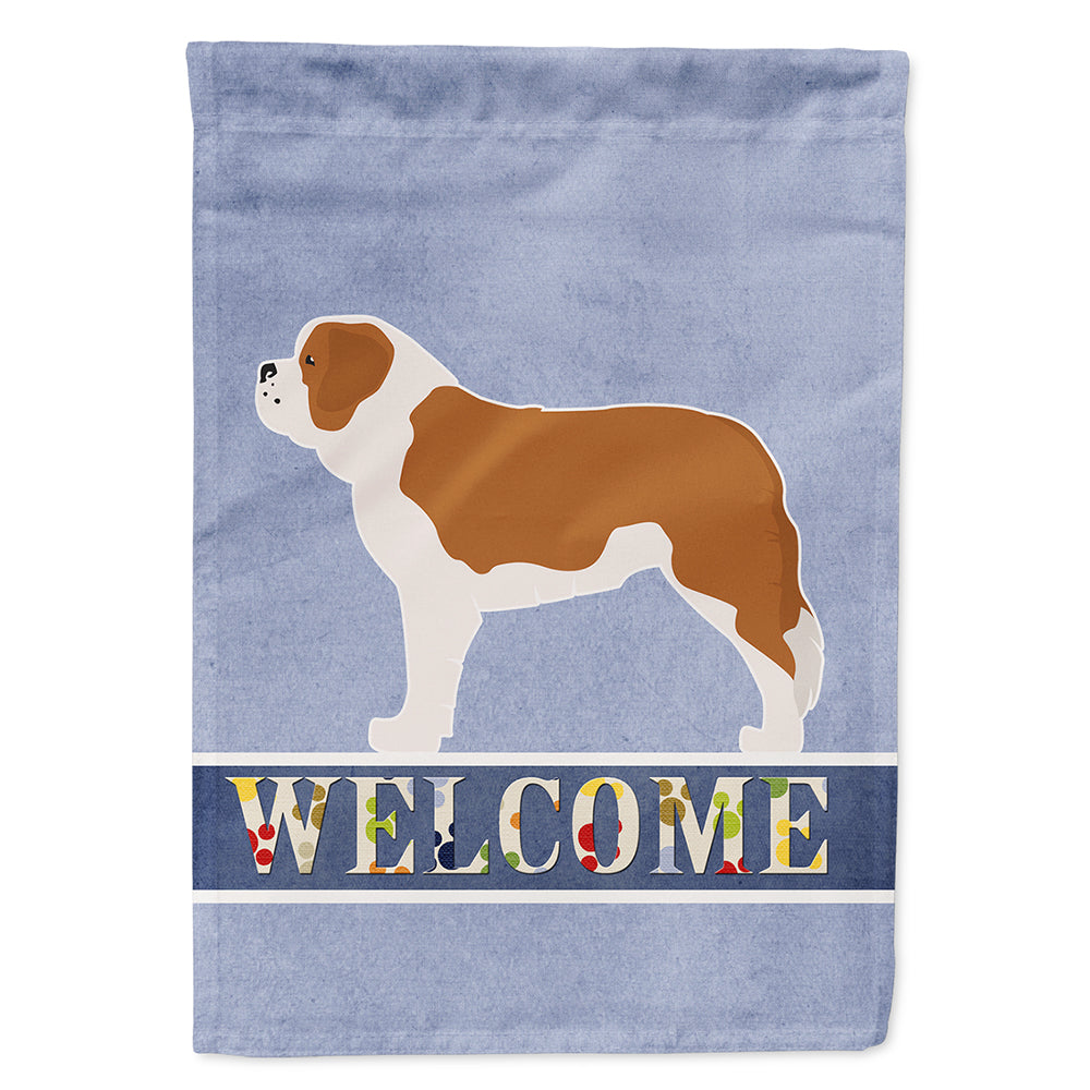 Saint Bernard Welcome Flag Canvas House Size BB5580CHF by Caroline's Treasures