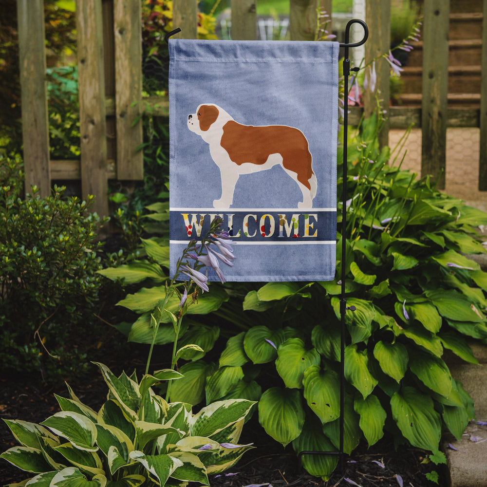 Saint Bernard Welcome Flag Garden Size BB5580GF by Caroline's Treasures