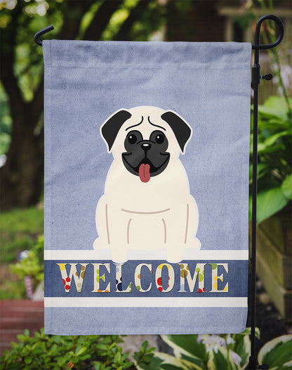 Pug Cream Welcome Flag Garden Size BB5585GF by Caroline's Treasures