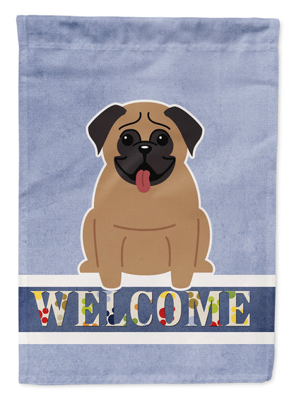 Pug Brown Welcome Flag Garden Size BB5586GF by Caroline's Treasures