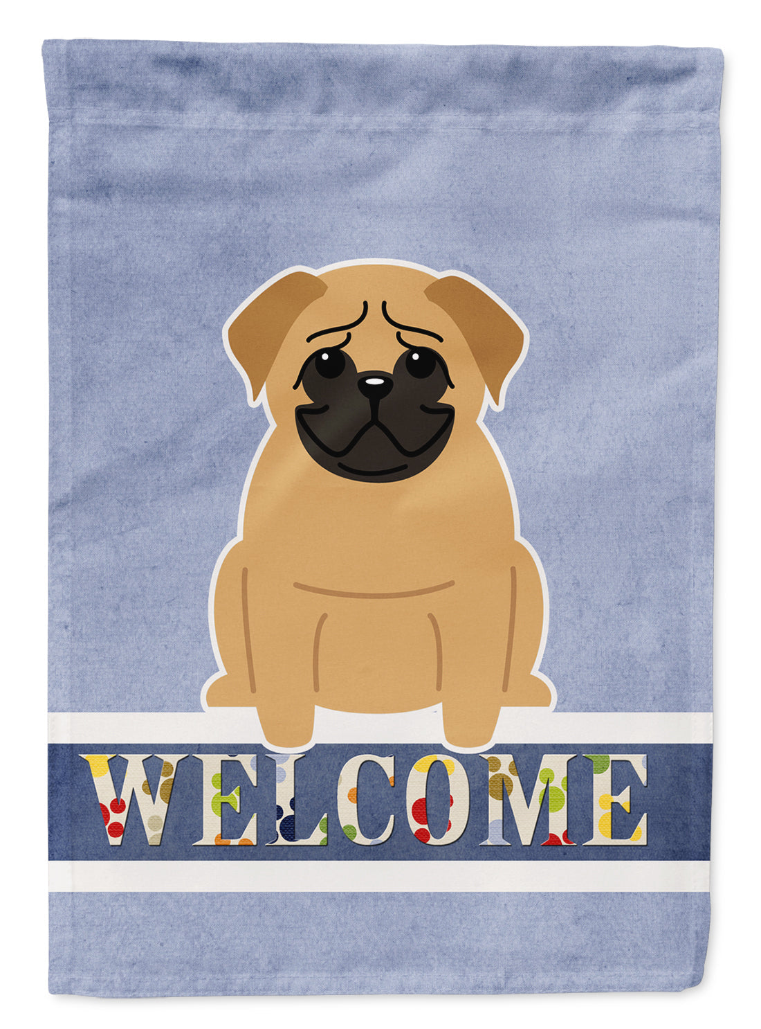 Pug Brown Welcome Flag Garden Size BB5588GF by Caroline's Treasures