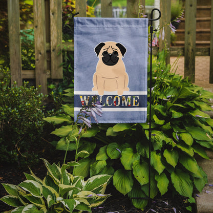 Pug Fawn Welcome Flag Garden Size BB5589GF by Caroline's Treasures