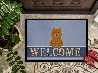 Norwich Terrier Welcome Indoor or Outdoor Mat 18x27 BB5601MAT by Caroline's Treasures