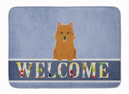 Norwich Terrier Welcome Machine Washable Memory Foam Mat BB5601RUG by Caroline's Treasures