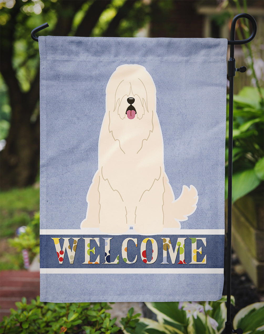 South Russian Sheepdog Welcome Flag Garden Size BB5605GF by Caroline's Treasures