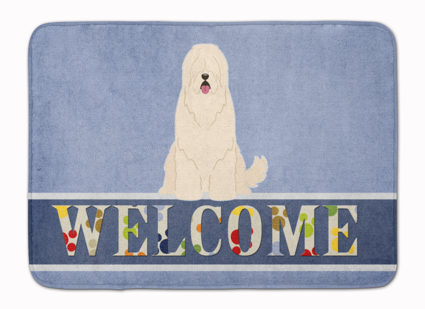 South Russian Sheepdog Welcome Machine Washable Memory Foam Mat BB5605RUG by Caroline's Treasures