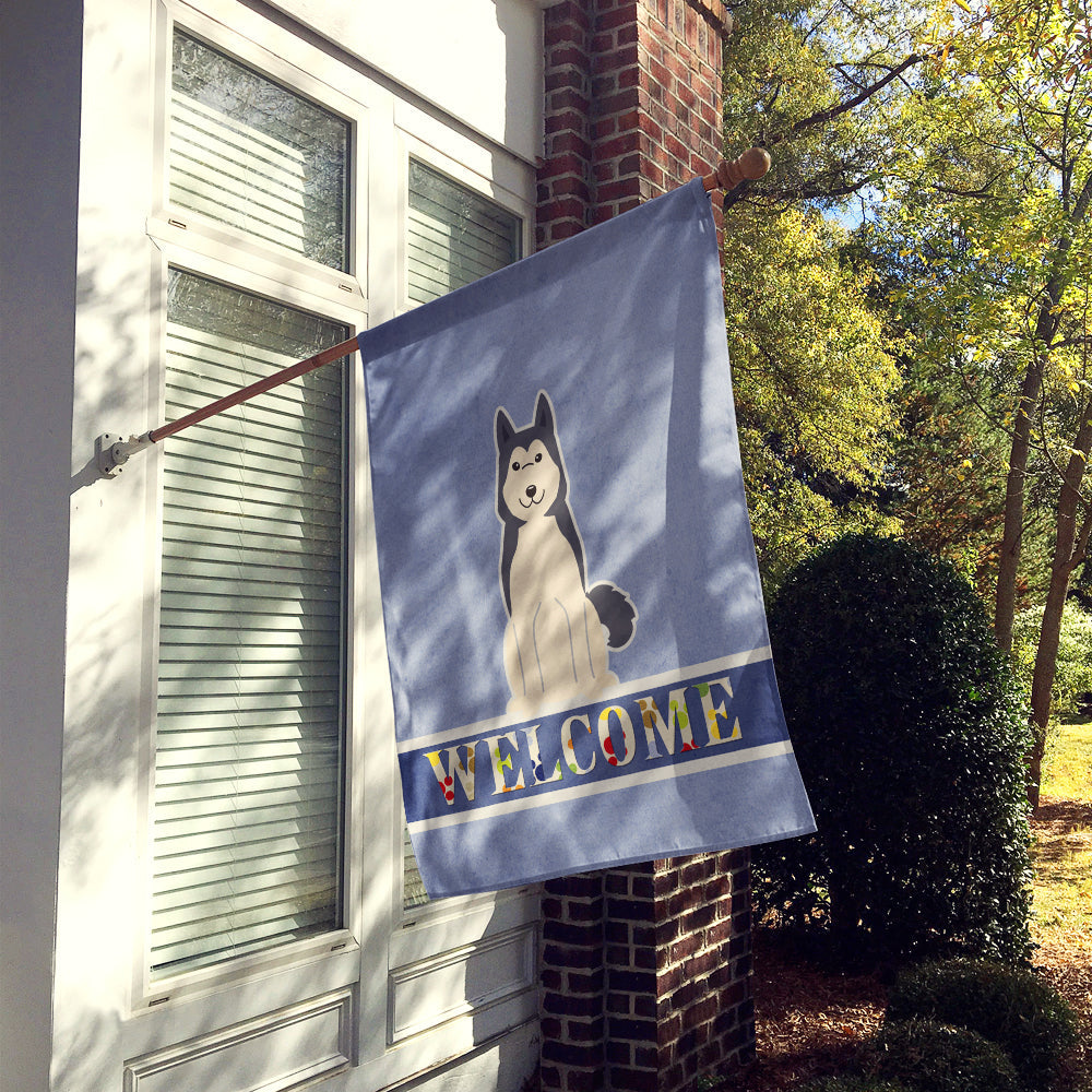 West Siberian Laika Spitz Welcome Flag Canvas House Size BB5606CHF by Caroline's Treasures