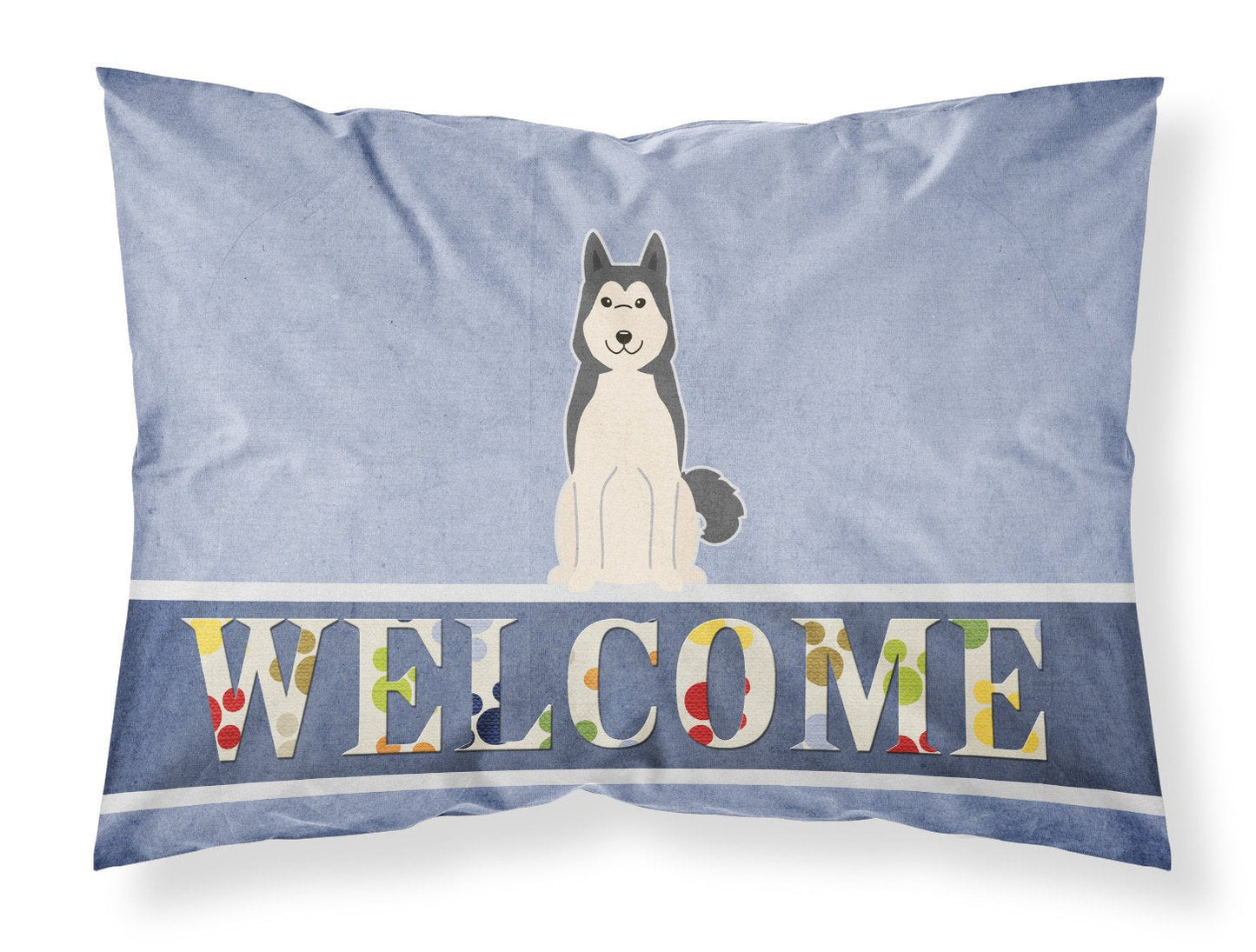 West Siberian Laika Spitz Welcome Fabric Standard Pillowcase BB5606PILLOWCASE by Caroline's Treasures