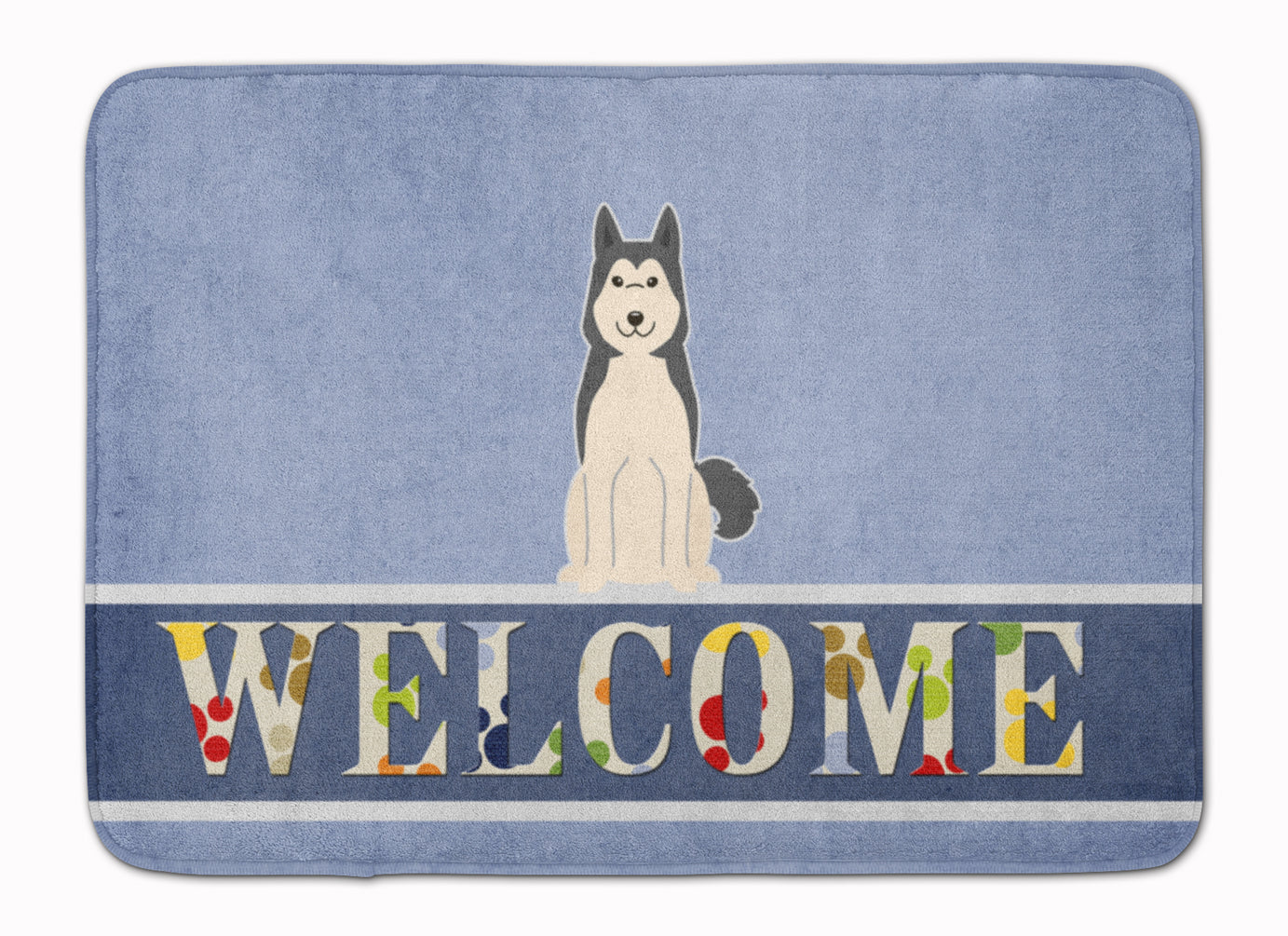 West Siberian Laika Spitz Welcome Machine Washable Memory Foam Mat BB5606RUG by Caroline's Treasures