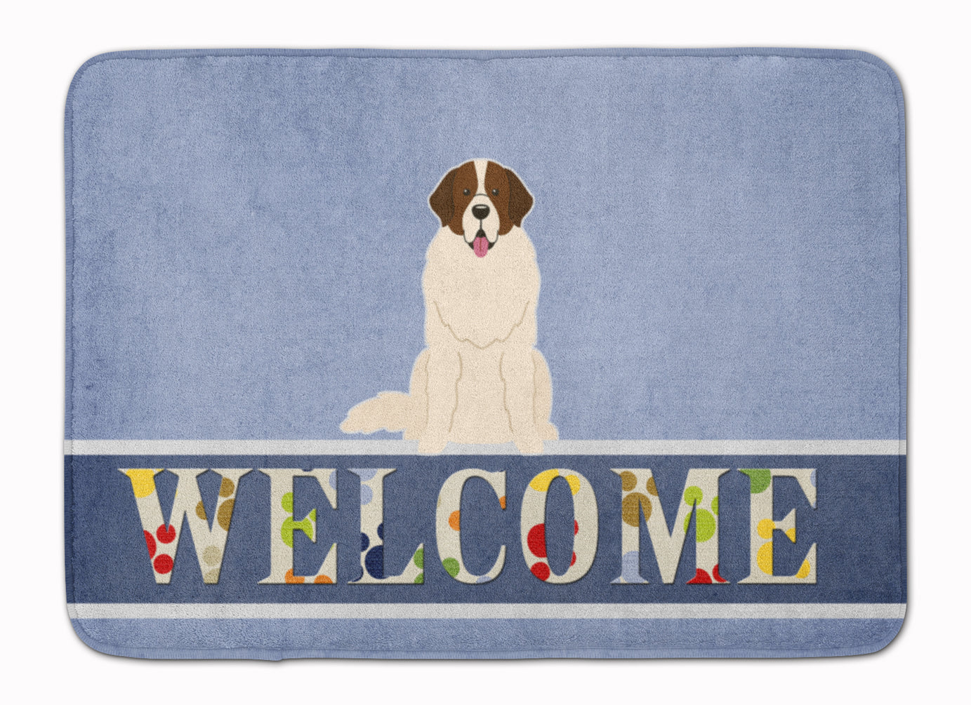 Moscow Watchdog Welcome Machine Washable Memory Foam Mat BB5608RUG by Caroline's Treasures