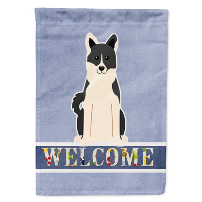 Russo-European Laika Spitz Welcome Flag Canvas House Size BB5610CHF by Caroline's Treasures