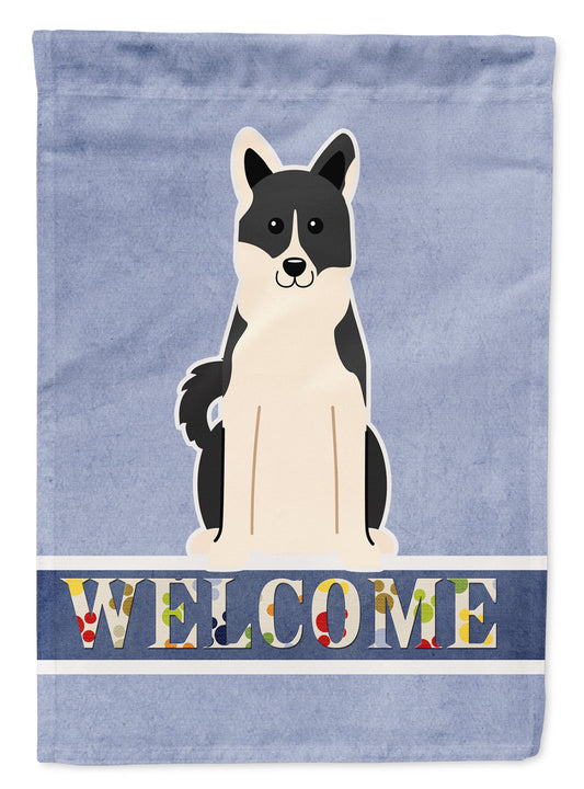 Russo-European Laika Spitz Welcome Flag Garden Size BB5610GF by Caroline's Treasures