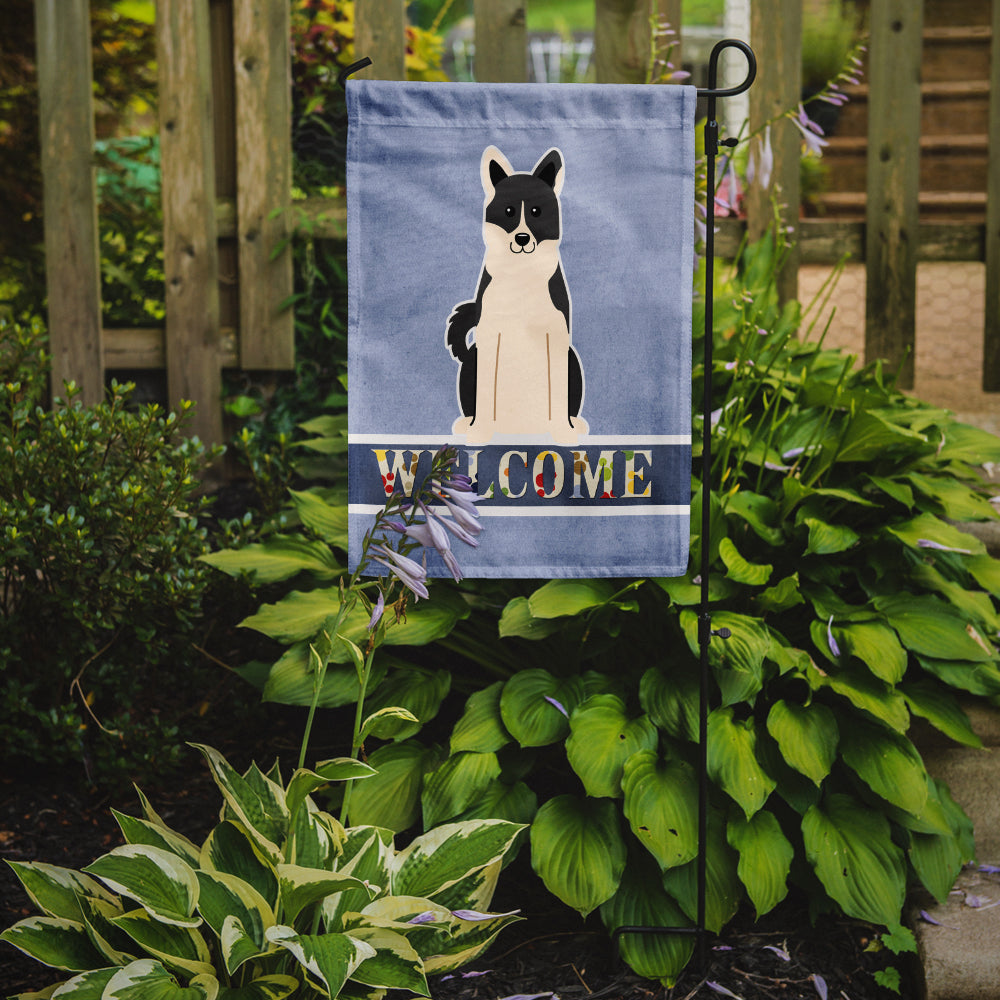 Russo-European Laika Spitz Welcome Flag Garden Size BB5610GF by Caroline's Treasures