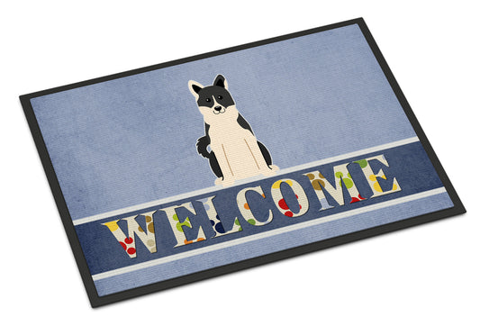 Russo-European Laika Spitz Welcome Indoor or Outdoor Mat 18x27 BB5610MAT by Caroline's Treasures