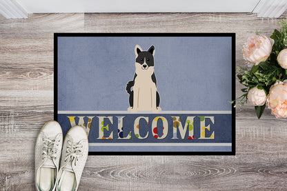 Russo-European Laika Spitz Welcome Indoor or Outdoor Mat 18x27 BB5610MAT by Caroline's Treasures