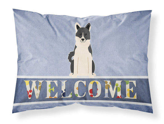 Russo-European Laika Spitz Welcome Fabric Standard Pillowcase BB5610PILLOWCASE by Caroline's Treasures