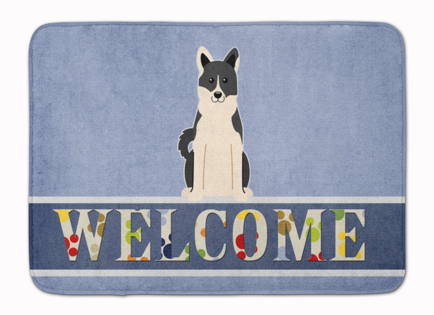 Russo-European Laika Spitz Welcome Machine Washable Memory Foam Mat BB5610RUG by Caroline's Treasures