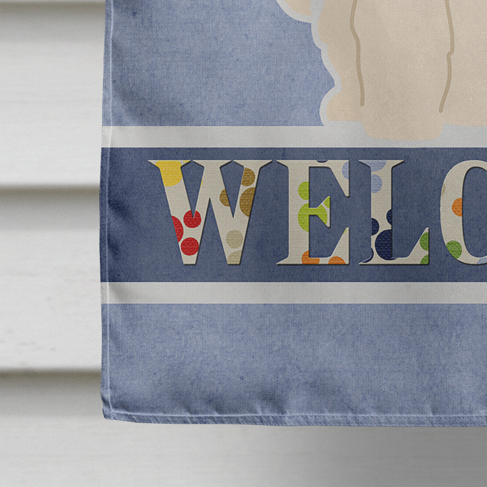 Samoyed Welcome Flag Canvas House Size BB5611CHF by Caroline's Treasures