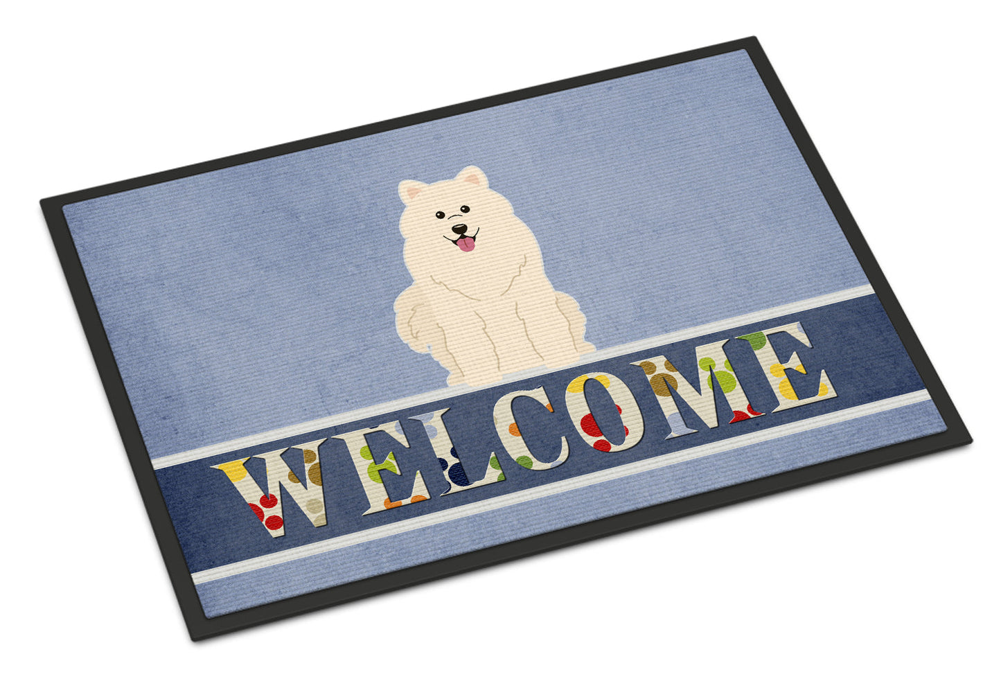 Samoyed Welcome Indoor or Outdoor Mat 18x27 BB5611MAT by Caroline's Treasures