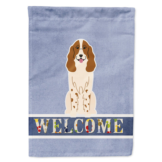 Russian Spaniel Welcome Flag Canvas House Size BB5612CHF by Caroline's Treasures