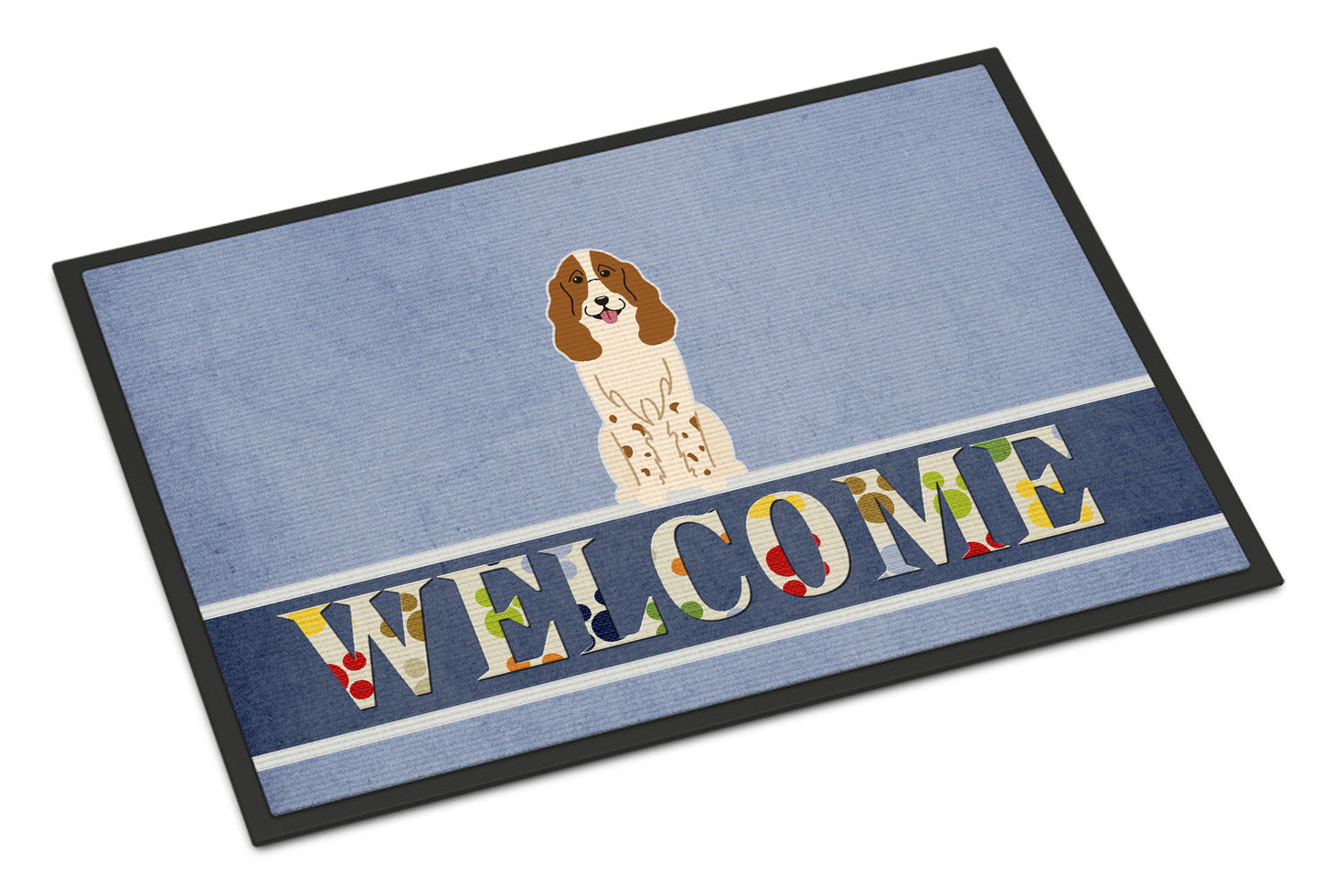 Russian Spaniel Welcome Indoor or Outdoor Mat 18x27 BB5612MAT by Caroline's Treasures