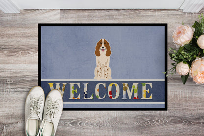 Russian Spaniel Welcome Indoor or Outdoor Mat 18x27 BB5612MAT by Caroline's Treasures