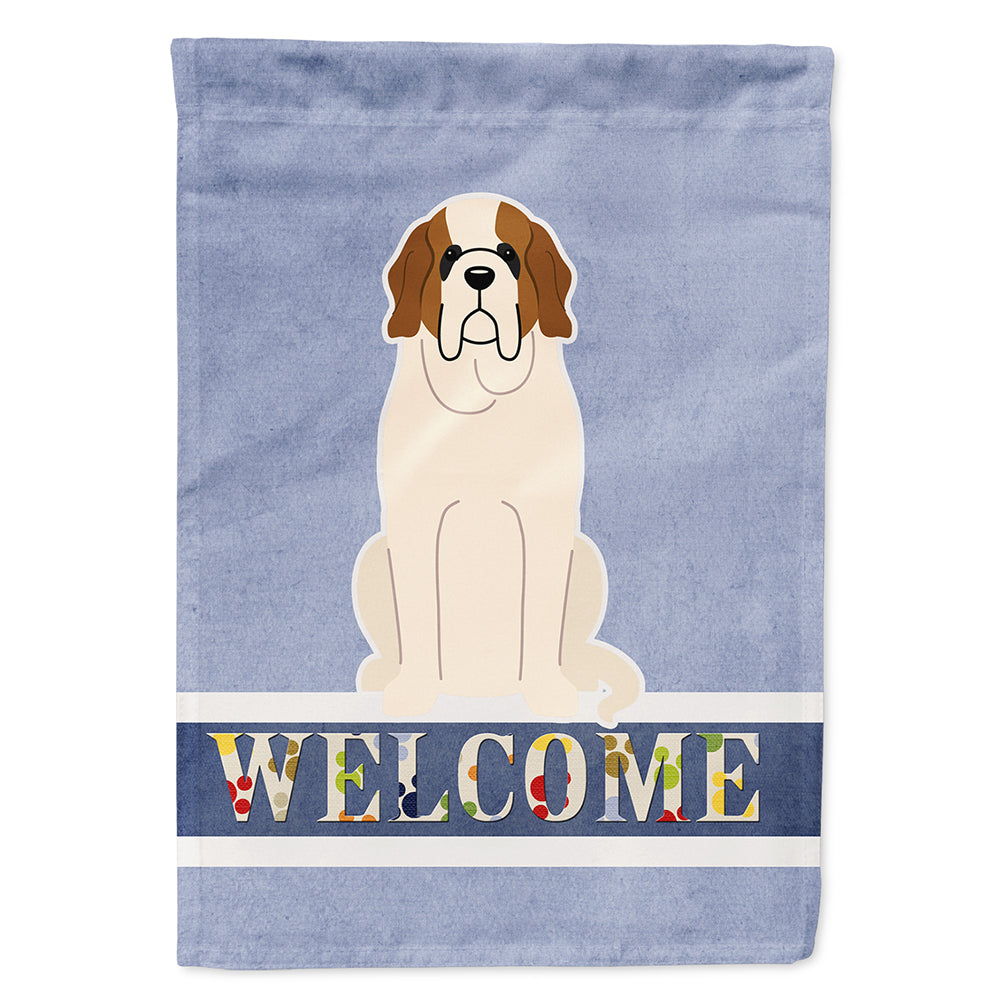 Saint Bernard Welcome Flag Canvas House Size BB5616CHF by Caroline's Treasures