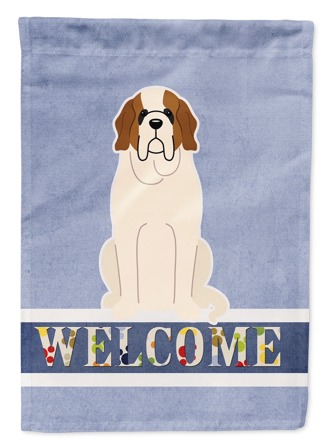 Saint Bernard Welcome Flag Garden Size BB5616GF by Caroline's Treasures