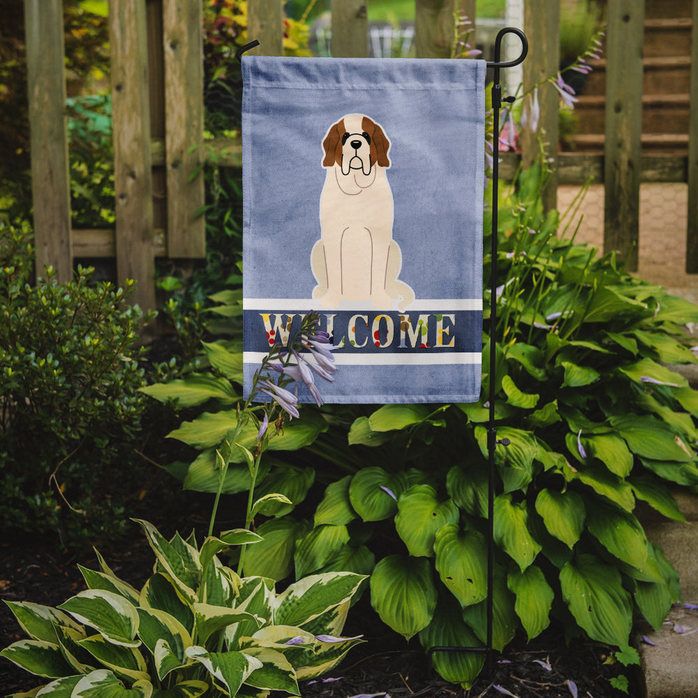 Saint Bernard Welcome Flag Garden Size BB5616GF by Caroline's Treasures