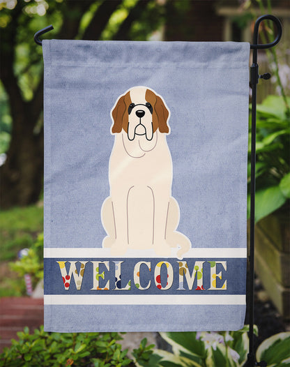 Saint Bernard Welcome Flag Garden Size BB5616GF by Caroline's Treasures