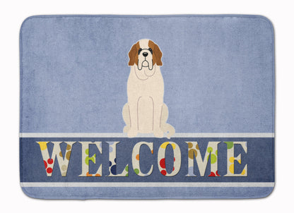 Saint Bernard Welcome Machine Washable Memory Foam Mat BB5616RUG by Caroline's Treasures