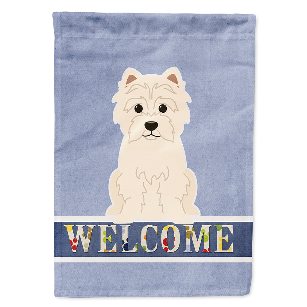 Westie Welcome Flag Canvas House Size BB5623CHF by Caroline's Treasures