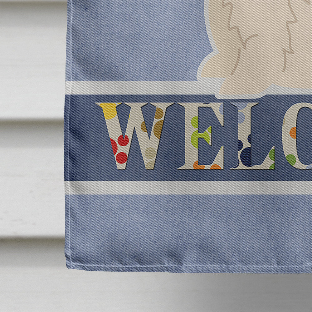 Westie Welcome Flag Canvas House Size BB5623CHF by Caroline's Treasures