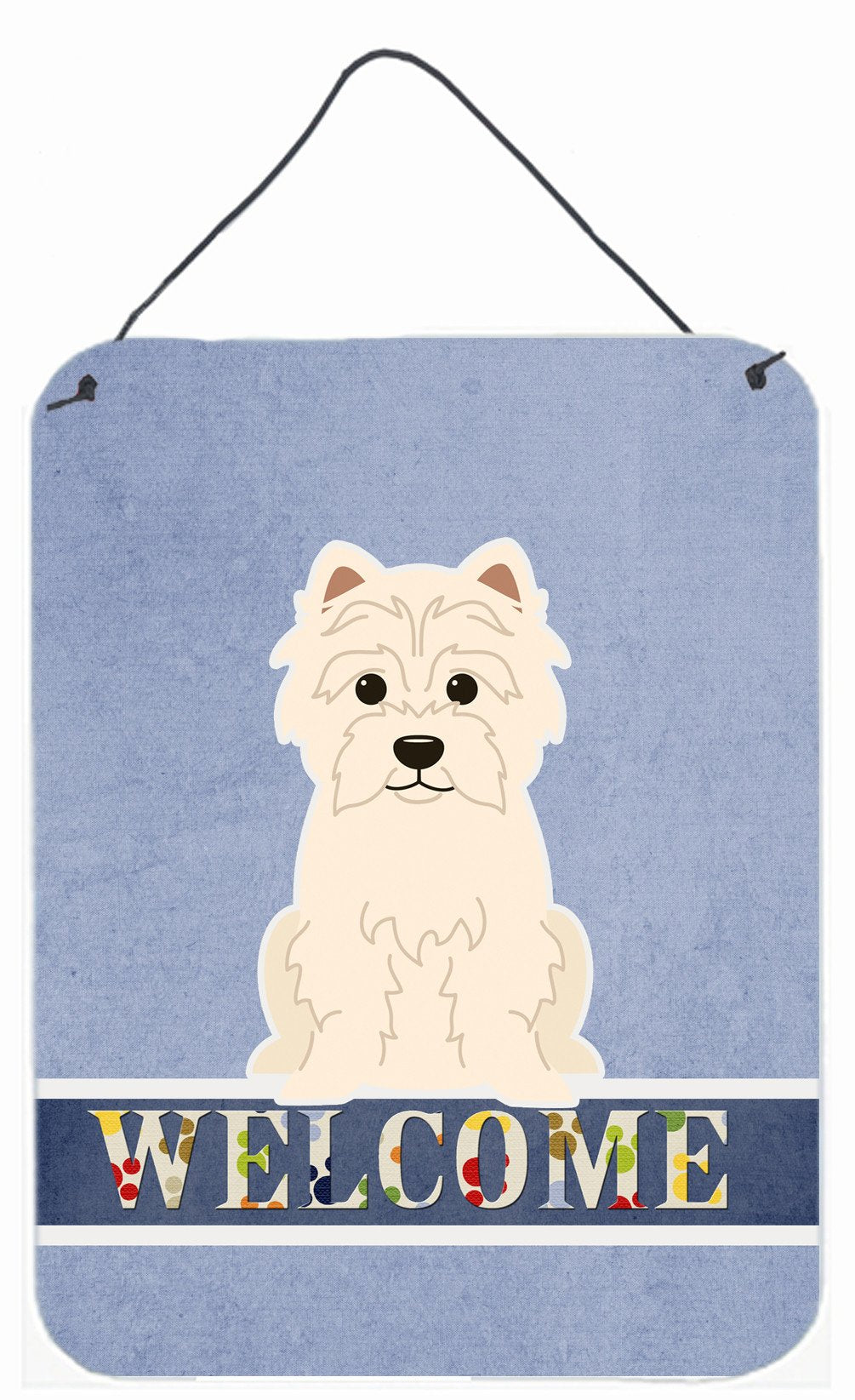 Westie Welcome Wall or Door Hanging Prints BB5623DS1216 by Caroline's Treasures