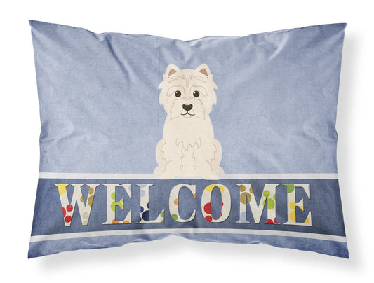 Westie Welcome Fabric Standard Pillowcase BB5623PILLOWCASE by Caroline's Treasures