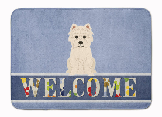 Westie Welcome Machine Washable Memory Foam Mat BB5623RUG by Caroline's Treasures