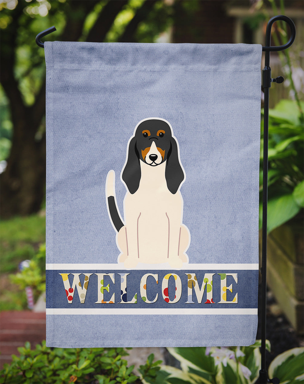 Swiss Hound Welcome Flag Garden Size BB5625GF by Caroline's Treasures