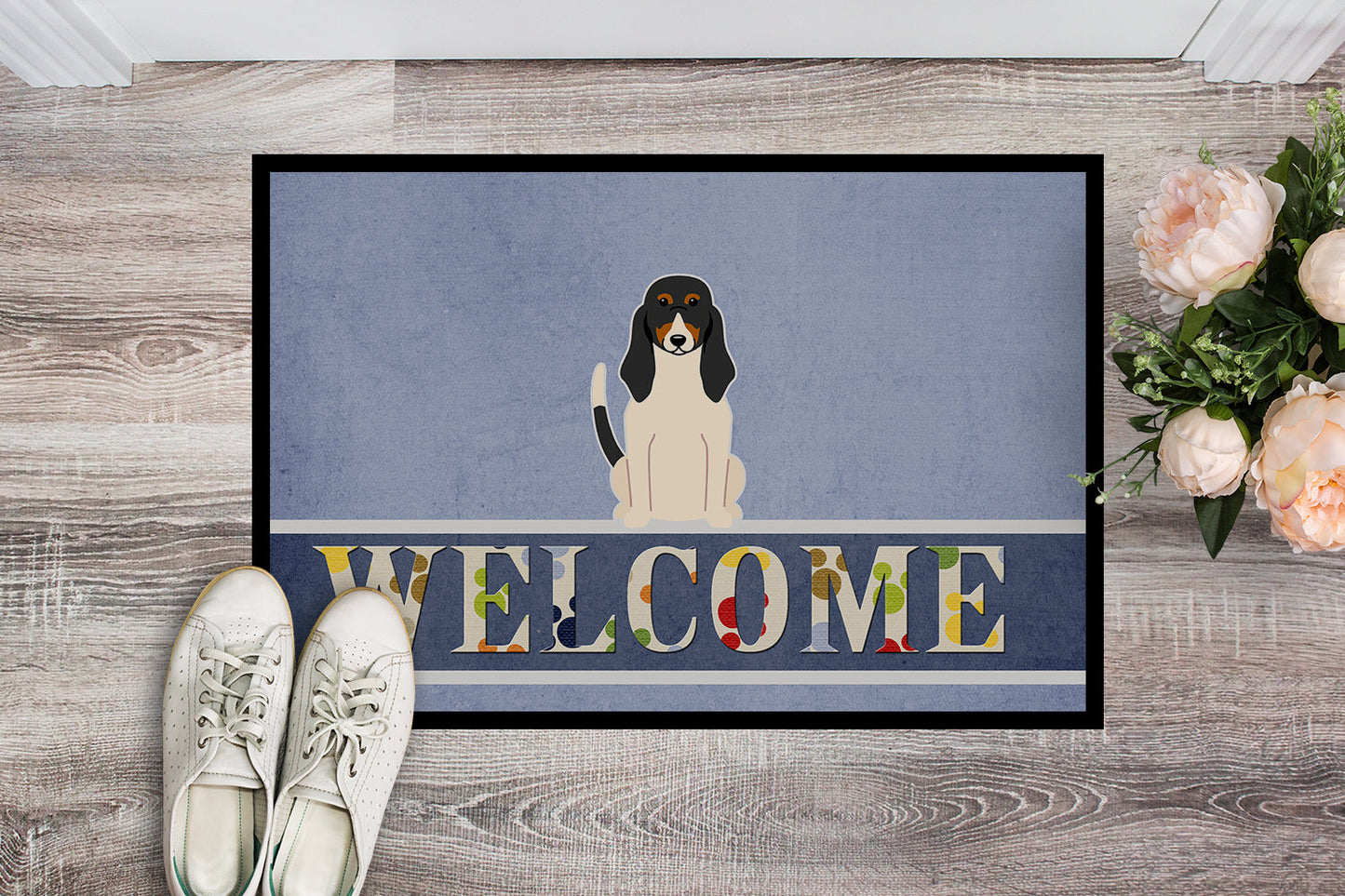 Swiss Hound Welcome Indoor or Outdoor Mat 18x27 BB5625MAT by Caroline's Treasures