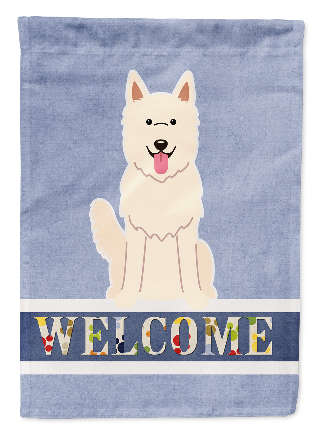 White German Shepherd Welcome Flag Garden Size BB5626GF by Caroline's Treasures