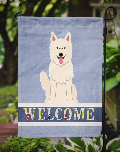 White German Shepherd Welcome Flag Garden Size BB5626GF by Caroline's Treasures