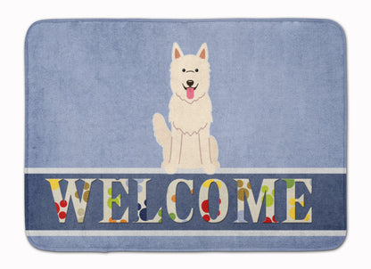 White German Shepherd Welcome Machine Washable Memory Foam Mat BB5626RUG by Caroline's Treasures