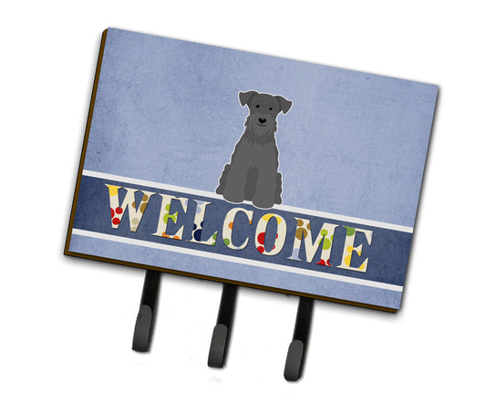 Miniature Schanuzer Black Welcome Leash or Key Holder BB5632TH68 by Caroline's Treasures