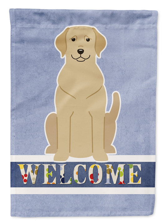 Yellow Labrador Welcome Flag Garden Size BB5636GF by Caroline's Treasures