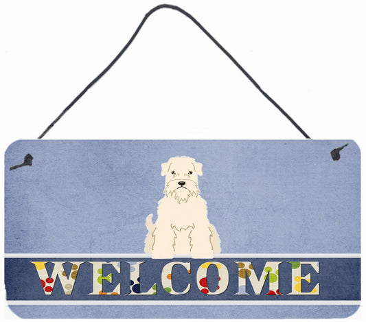 Soft Coated Wheaten Terrier Welcome Wall or Door Hanging Prints BB5642DS812 by Caroline's Treasures