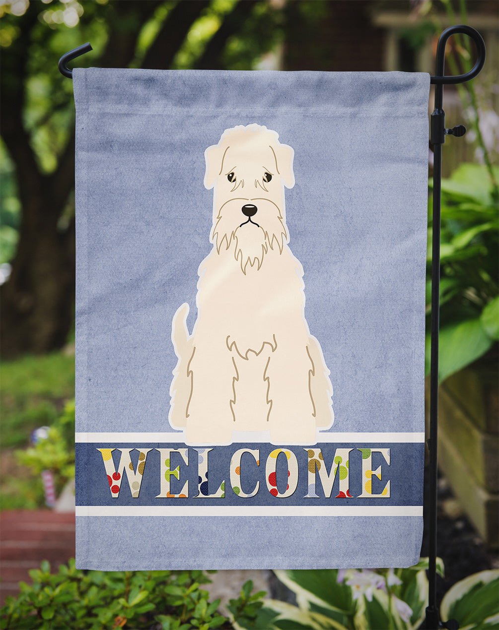 Soft Coated Wheaten Terrier Welcome Flag Garden Size BB5642GF by Caroline's Treasures