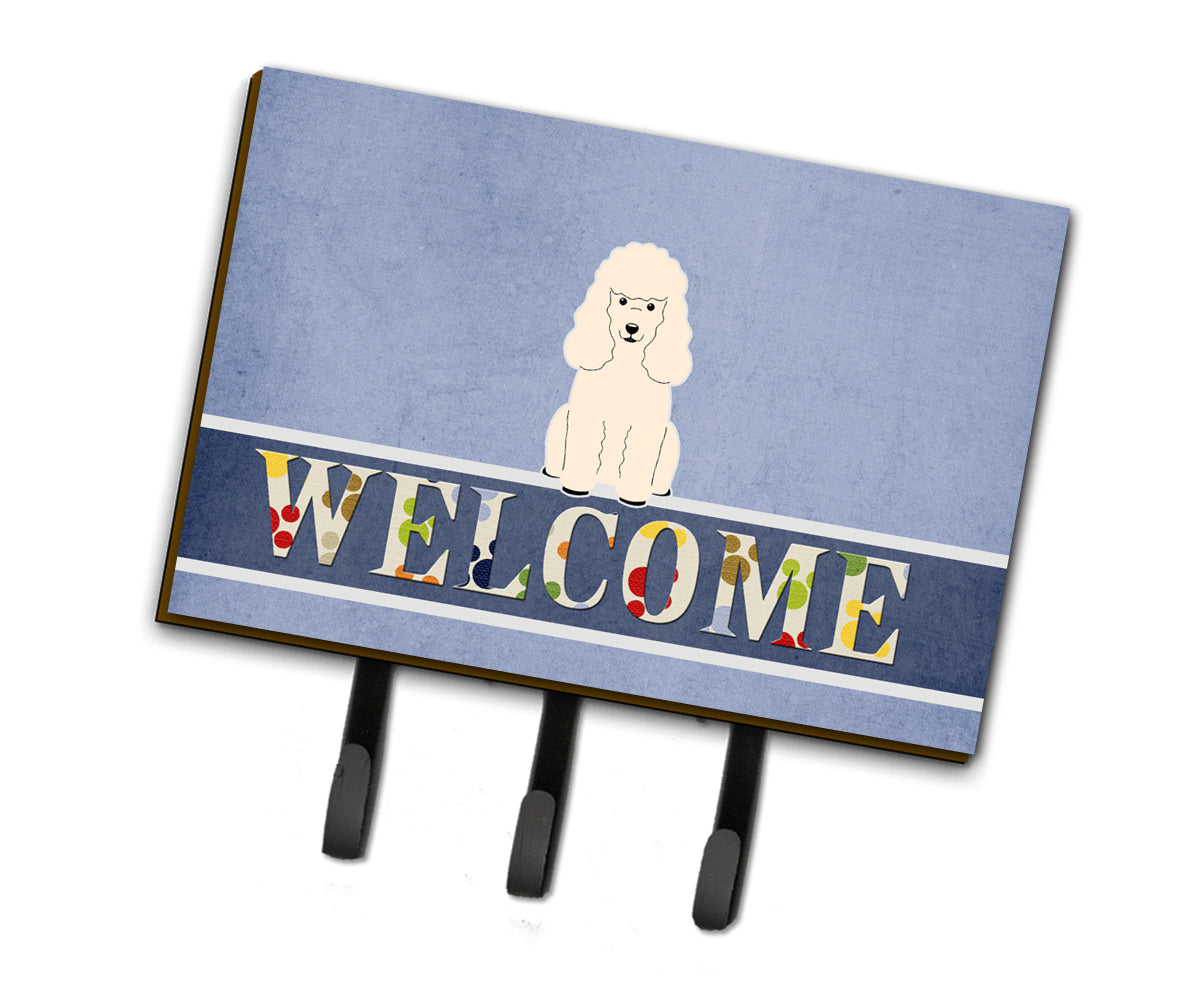 Poodle White Welcome Leash or Key Holder BB5651TH68 by Caroline's Treasures