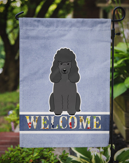 Poodle Black Welcome Flag Garden Size BB5652GF by Caroline's Treasures