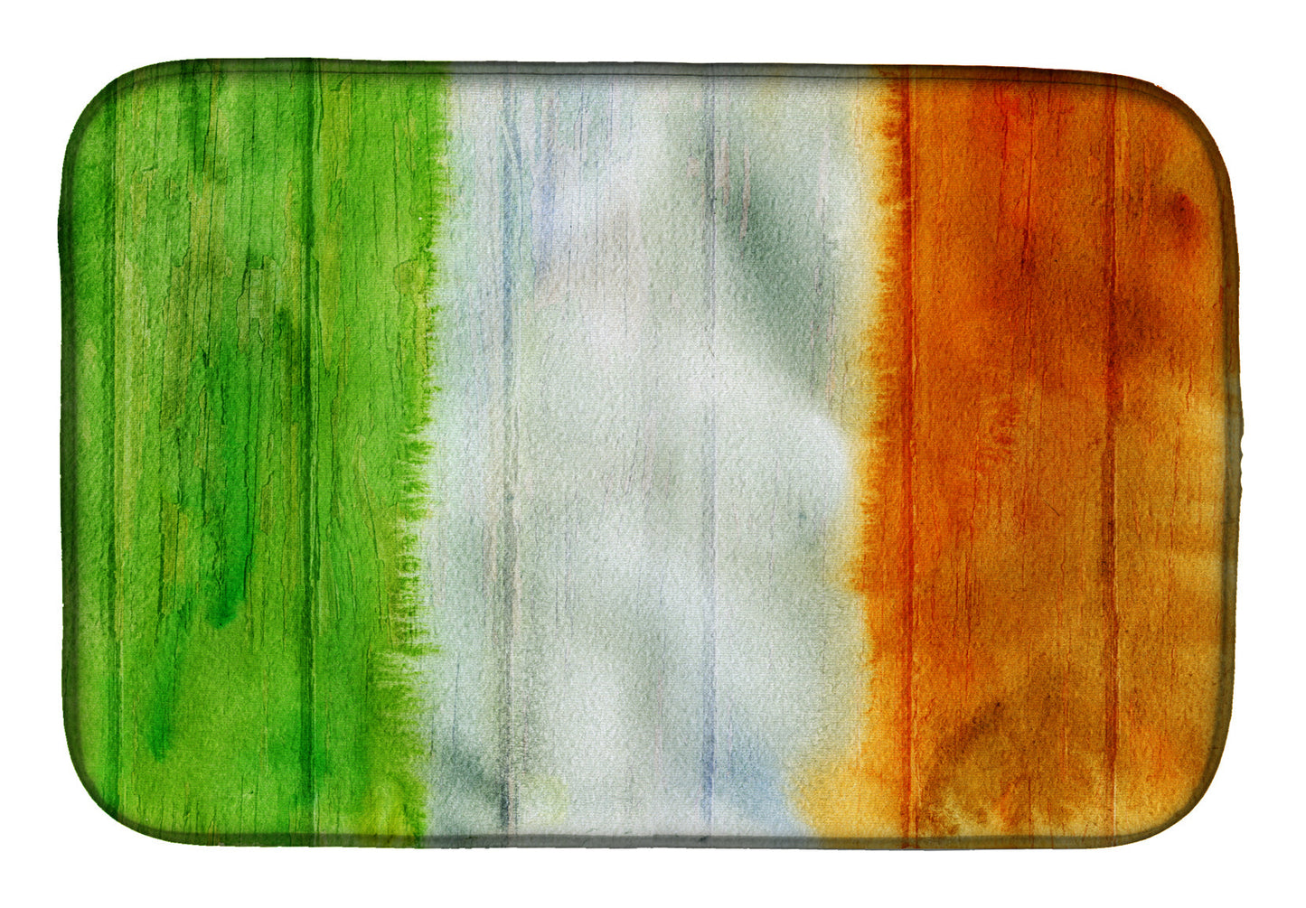 Irish Flag on Wood Dish Drying Mat BB5753DDM by Caroline's Treasures