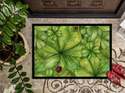 Shamrocks and Lady bugs Indoor or Outdoor Mat 18x27 BB5754MAT by Caroline's Treasures