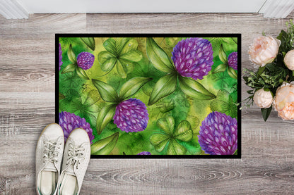 Shamrocks in Bloom Indoor or Outdoor Mat 18x27 BB5756MAT by Caroline's Treasures